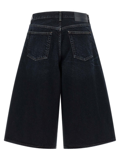 Denim Shorts by Haikure for women in denim cotton blue & indigo features an stylish relaxed-fit & wide with a short and , showcasing an stylish silhouette for a premium, high-fashion look.
