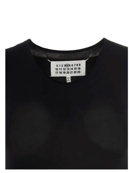 Maison Margiela Black Polyamide Bodysuit