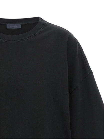 Haikure Black Cotton T-Shirt