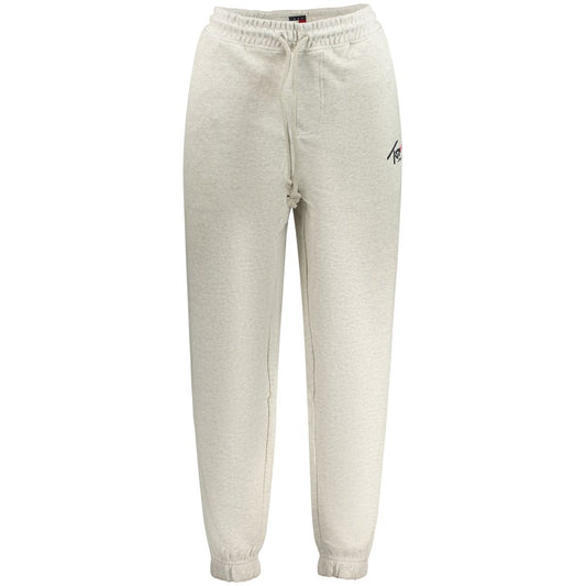 Joggers by Tommy Hilfiger for men in cotton gray & print presents a tailored silhouette, showcasing a tailored athletic and long cut with a refined for a truly tailored aesthetic.