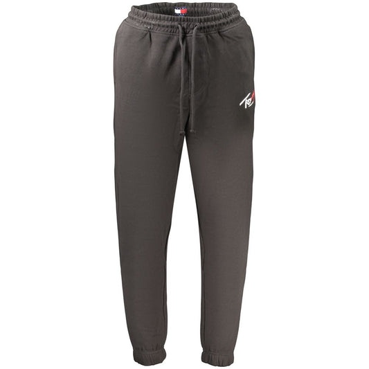 Joggers by Tommy Hilfiger for men in cotton black, signature & print features a refined silhouette with a refined , defined by a and a refined long for a refined finish.
