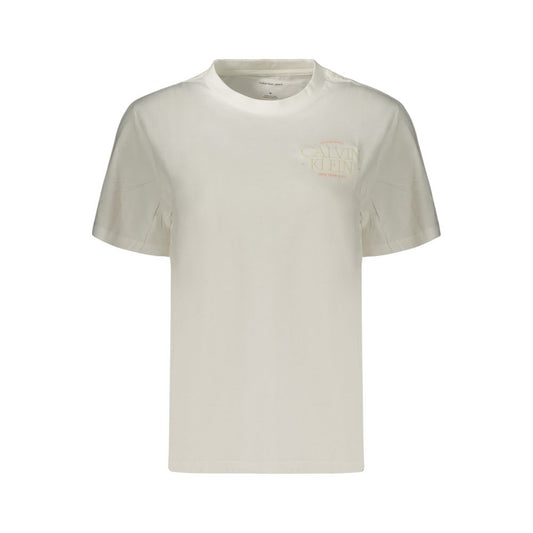 This Polo Shirt by Calvin Klein for women in cotton white & print presents a flawless silhouette, showcasing flawless detailing and a refined crew neckline for a truly flawless aesthetic.