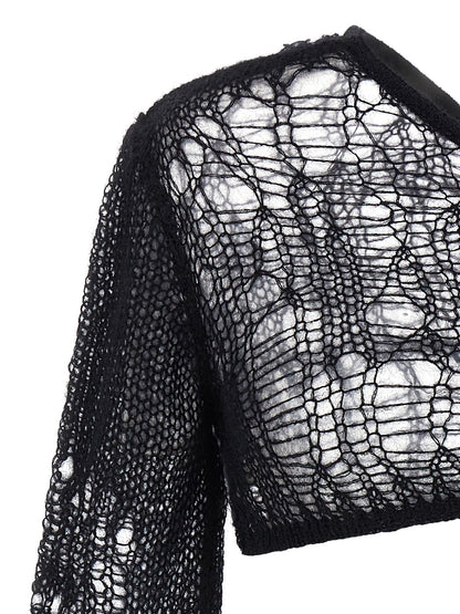 Rick Owens Black Nylon Tank Tops