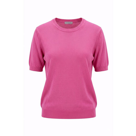 Malo Pink Cotton Women Sweater