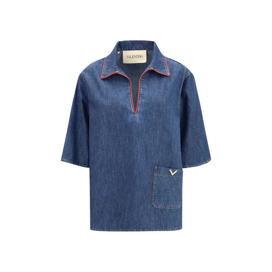 Valentino Garavani Blue Denim Shirt