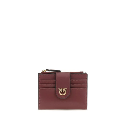 PINKO Love Birds Bos Taurus Calf Leather Wallet - Multicolor