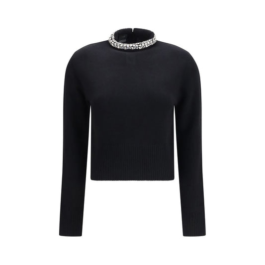 PINKO Black Wool Oves Aries Sweatshirt