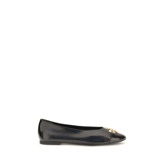 Tory Burch Black Goatskin Ballet Flats