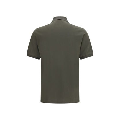Brunello Cucinelli Bicolor Cotton Polo Shirt