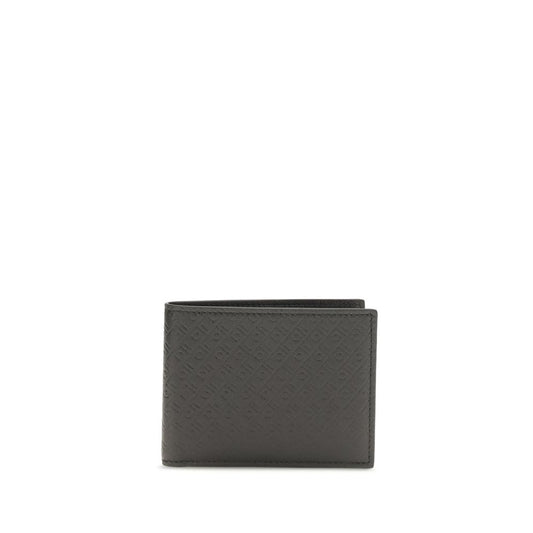 Cardholder Wallet by Ferragamo for men in bos taurus calf leather black, patterned & signature presents a refined silhouette, artfully capturing the essence of the Bos Taurus Calf Leather Cardholder Wallet design with sophisticated card-organization compact-design for a refined look.