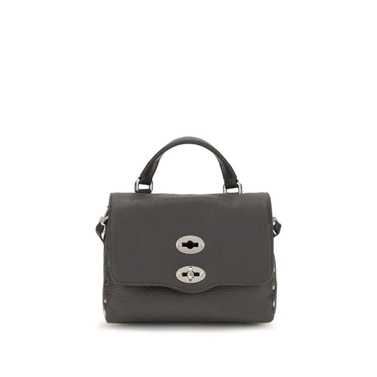 Handbag by Zanellato for women in bos taurus calf leather gray & multicolor features an refined silhouette, showcasing a secure zipper, ample , and versatile handle & adjustable-strap for a sophisticated refined aesthetic.
