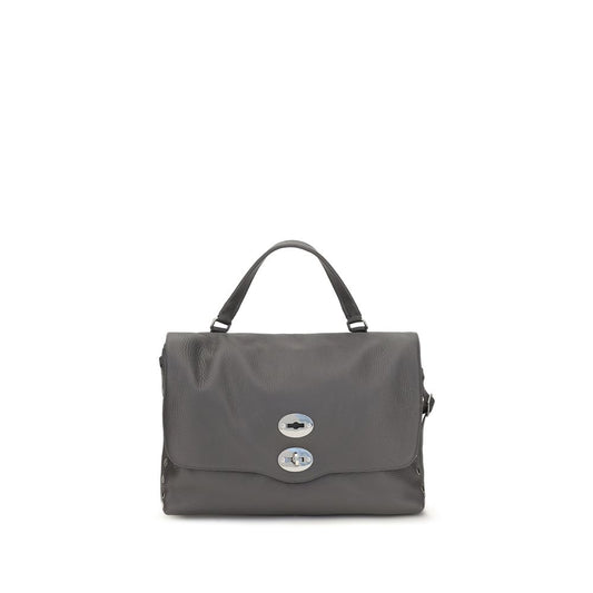 Medium Handbag by Zanellato for women in bos taurus calf leather gray & multicolor features a refined silhouette, showcasing a secure zipper, organized , and versatile handle & adjustable-strap for a refined finish.