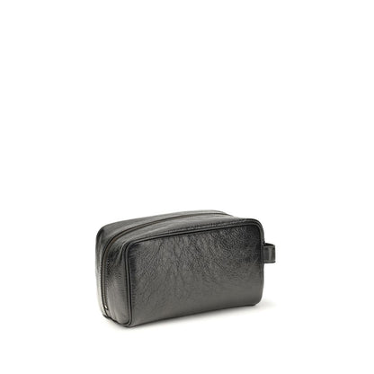 Wallet by Balenciaga for men in leather & brass black & signature showcases a refined silhouette, artfully detailed with the signature style of the Le City Leather & Brass Wallet and functional .
