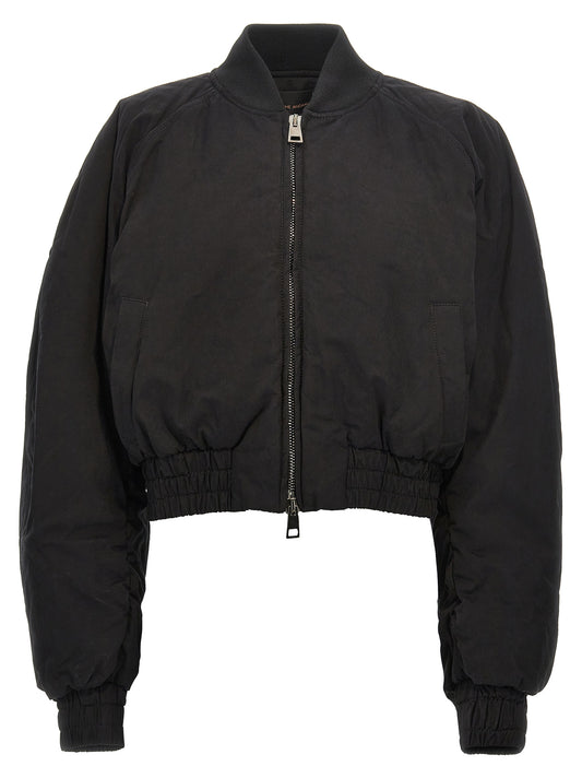 Bomber Jacket by The Andamane for women in polyamide polyester & cotton black features an contemporary silhouette, showcasing a sophisticated and contemporary pockets & insulated for a truly refined look.