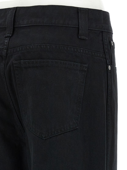 Khaite Black Cotton Jeans Denim
