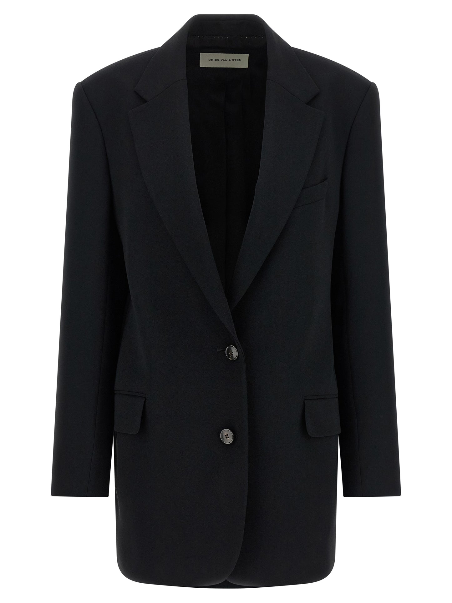 Dries Van Noten Black Polyester Blazer