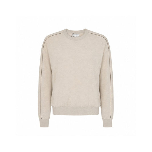 Brunello Cucinelli Beige Cashmere Sweatshirt