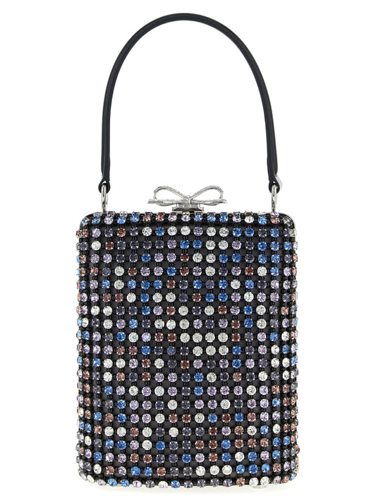 Mini Handbag by Self-Portrait for women in crocodile skin leather multicolor features a ornamental silhouette, showcasing a secure , ample , and ornamental shoulder-strap & handle for a sophisticated look.