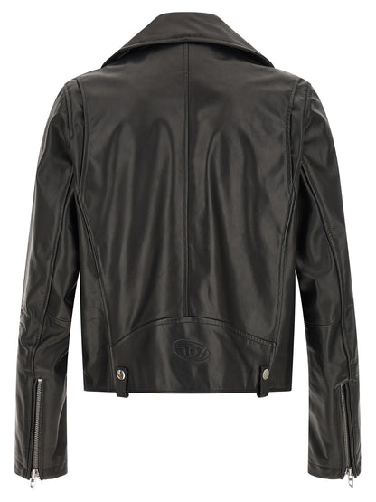 Diesel Black Cowhide Leather Jacket