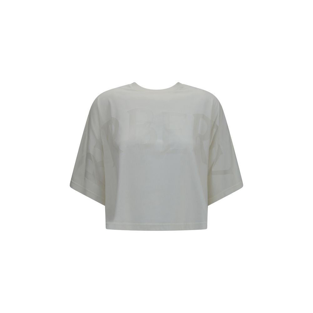 Burberry White Cotton T-Shirt