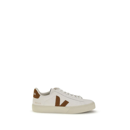 Veja White Calf Leather Bos Taurus Low Top Sneakers