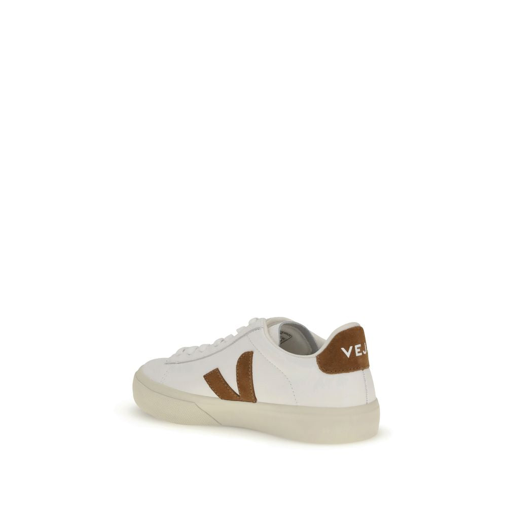 Veja White Calf Leather Bos Taurus Low Top Sneakers