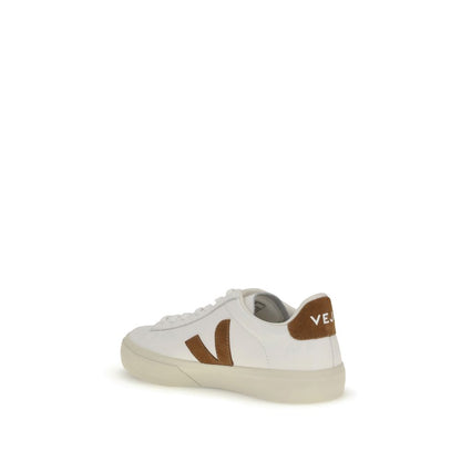 Veja White Calf Leather Bos Taurus Low Top Sneakers