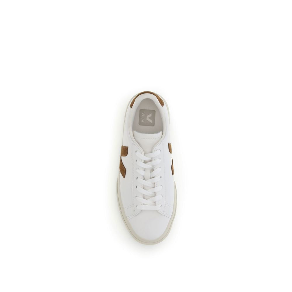 Veja White Calf Leather Bos Taurus Low Top Sneakers