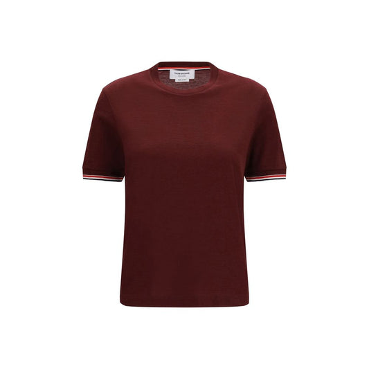 Thom Browne Bordeaux Wool Oves Aries T-Shirt