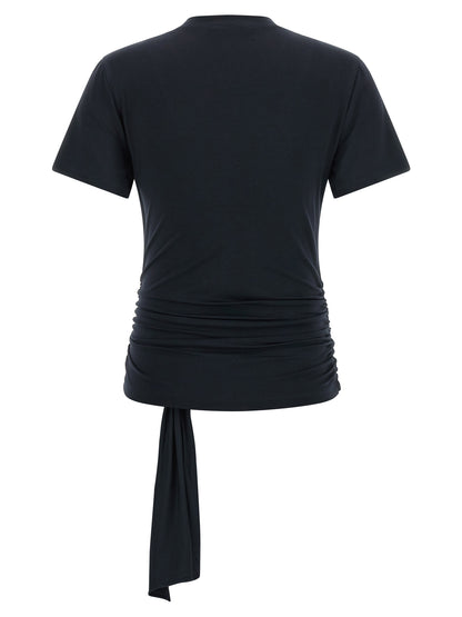 7 For All Mankind Blue Lyocell T-Shirt
