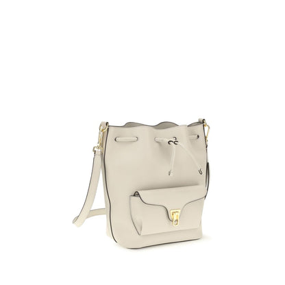 Coccinelle Green Calf Leather Bos Taurus Backet Bag