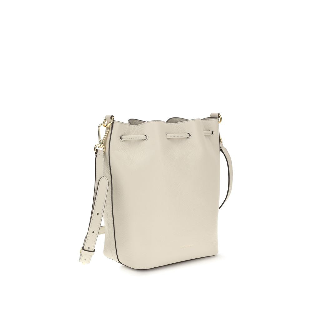 Coccinelle Green Calf Leather Bos Taurus Backet Bag