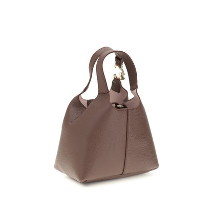 Coccinelle Beige Calf Leather Bos Taurus Handbag