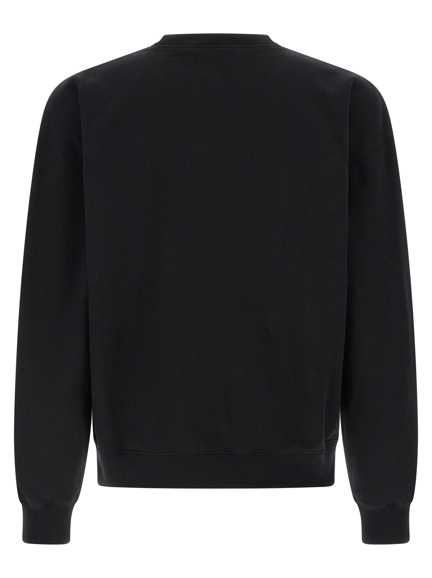 Sweatshirt by Gucci for men in cotton black showcases a slouchy chic silhouette, artfully detailed with a slouchy chic crew neckline and for a slouchy chic finish.