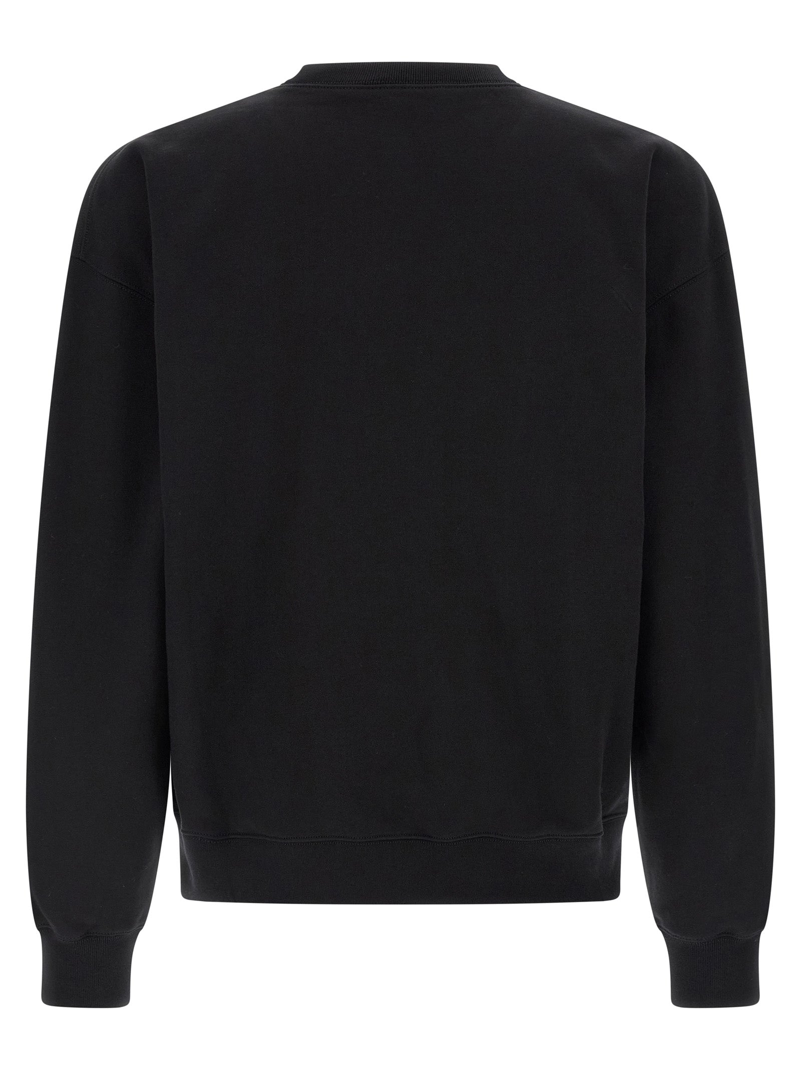 Sweatshirt by Gucci for men in cotton black showcases a slouchy chic silhouette, artfully detailed with a slouchy chic crew neckline and for a slouchy chic finish.