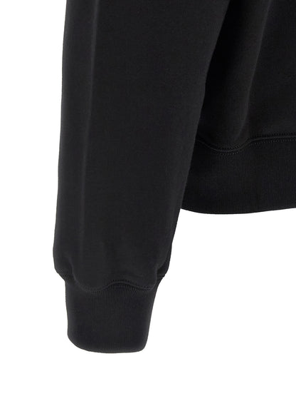 Sweatshirt by Gucci for men in cotton black features an exquisite silhouette, showcasing and crew neckline details for a exquisite look.