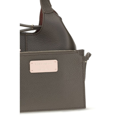 Coccinelle Brown Calf Leather Bos Taurus Handbag