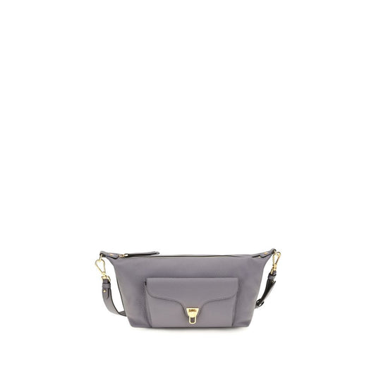 Shoulder Bag by Coccinelle for women in bos taurus calf leather gray, gold & signature features a effortless sophistication silhouette, secured by a zipper with ample external-pockets and versatile shoulder-strap & adjustable-strap for a effortless sophistication finish.