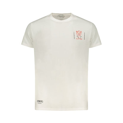 Iceberg Crisp Men's Crew Neck Cotton T-Shirt - White Print