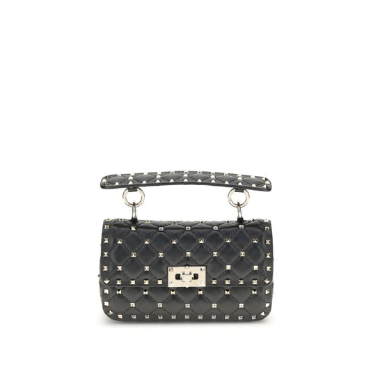 Mini Quilted Handbag by Valentino Garavani for women in bos taurus calf nappa leather black & signature features a refined silhouette, showcasing a secure , organized , and versatile handle & detachable-strap for a refined finish.