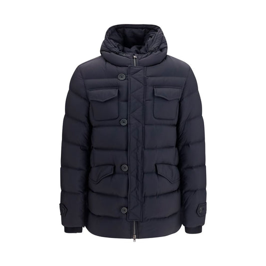 Herno Black Polyester Full-Length Jacket