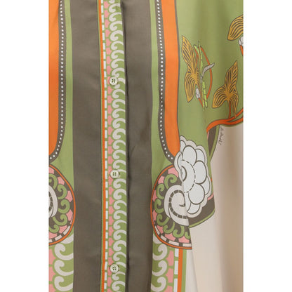 La Double J Multicolor Silk Pattern Shirt