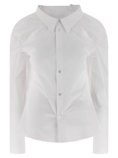 MM6 Maison Margiela White Cotton Blouse