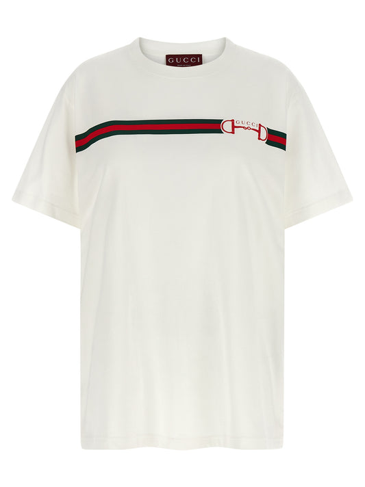 Gucci White Cotton T-Shirt