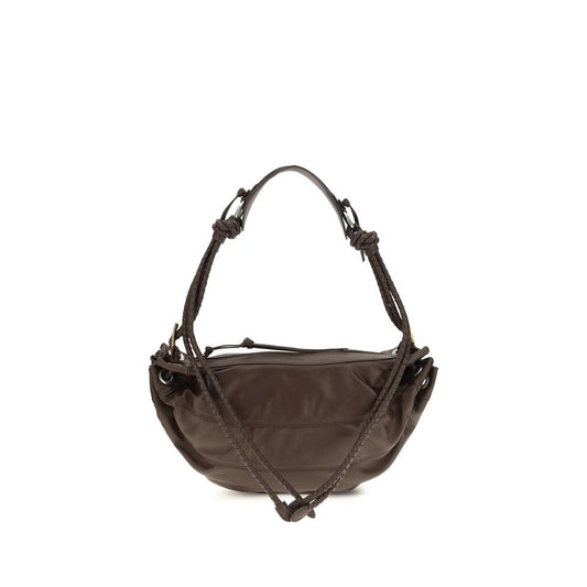 Shoulder Bag by Isabel Marant for women in lamb leather black & brown features a statuesque silhouette, showcasing a secure zipper and statuesque cardholder with versatile shoulder-strap, adjustable-strap & handle for a statuesque finish.