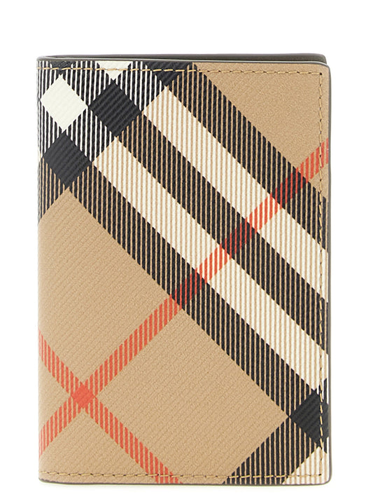 Cardholder Card Case by Burberry for men in poly cotton leather beige, black, green, olive, red, sand, white & patterned features a refined silhouette, showcasing the elegant lines of the Icon Poly Cotton Leather Cardholder Card Case alongside premium card-organization compact-design for a refined finish.