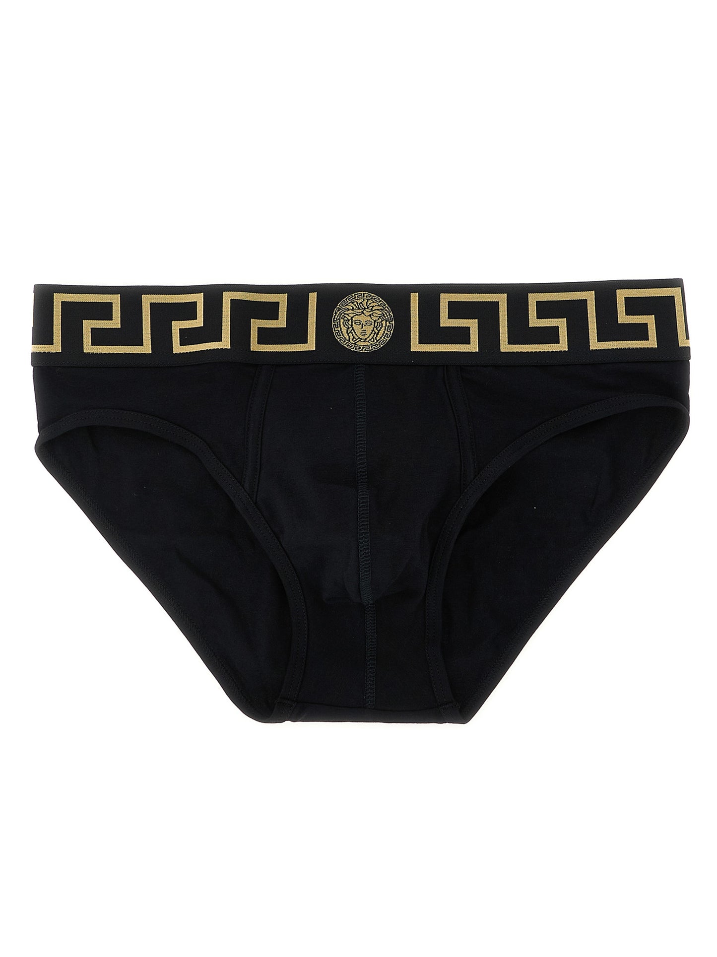 Versace Black Cotton Briefs