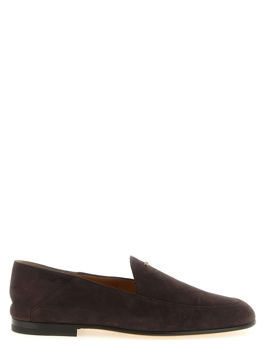 Flat Moccasin Moccasins Loafer Slip-On Slippers Shoes by Tod's for women in suede goatskin leather brown & gold showcases a timeless silhouette from the Women's Suede Goatskin Leather Flat Moccasin Moccasins Loafer Slip-On Slippers Shoes collection, featuring a timeless flat and for a timeless finish.