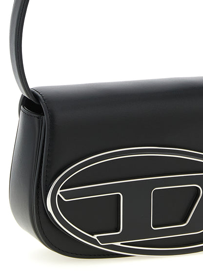 Diesel Black Cowhide Shoulder Bag
