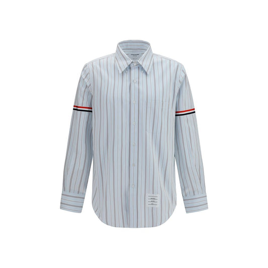 Thom Browne Blue Cotton Dress Shirt